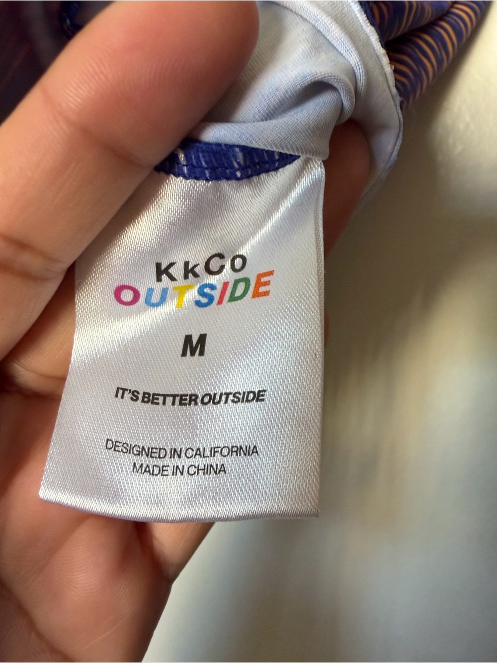 KKCo Outside Purple Abstract Cutout Activewear Set Size M Recycled Nylon - Picture 9 of 14